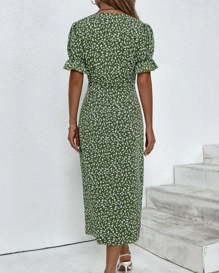 Larissa | Women's Elegant Floral Summer Midi Dress