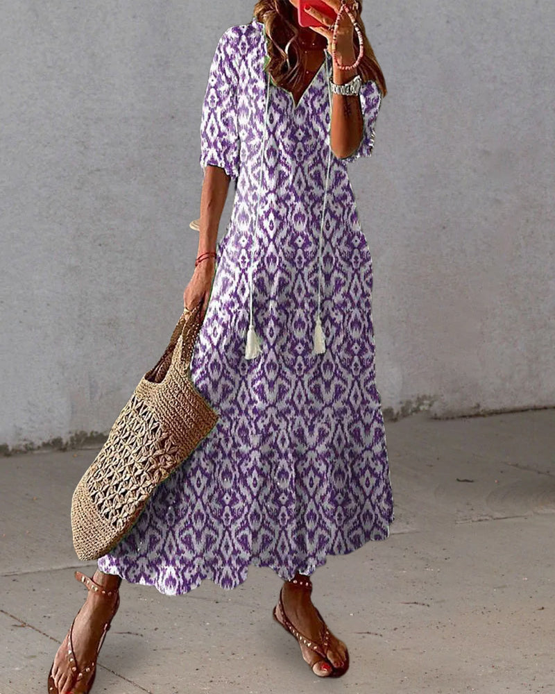 Beatrice | Women's Bohemian A-Line Tiered Summer Dress