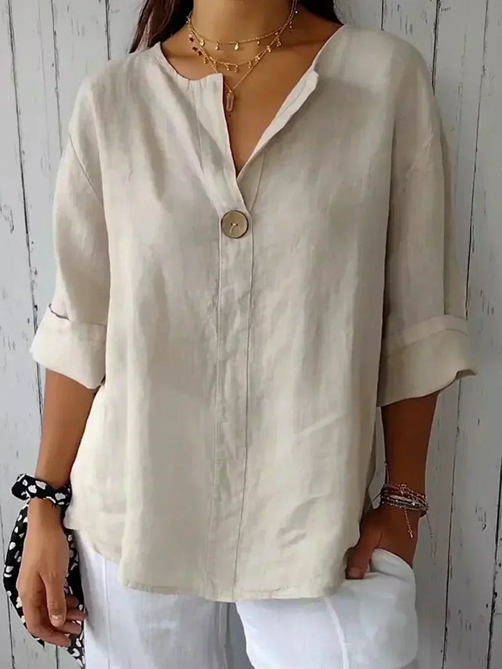 Adore | Women's Casual Button-Front Tunic Blouse