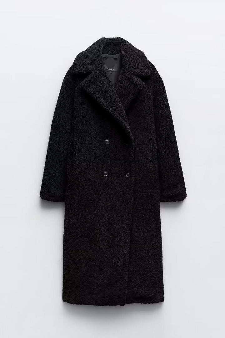 Cora | Women's Luxurious Longline Teddy Coat