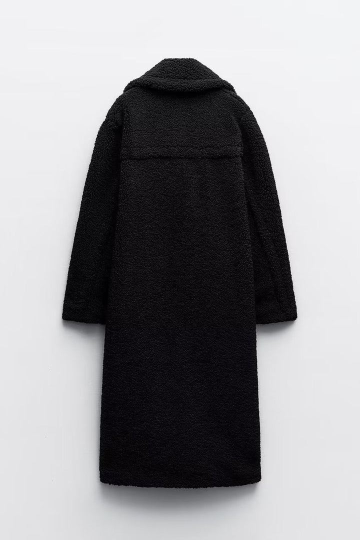 Cora | Women's Luxurious Longline Teddy Coat