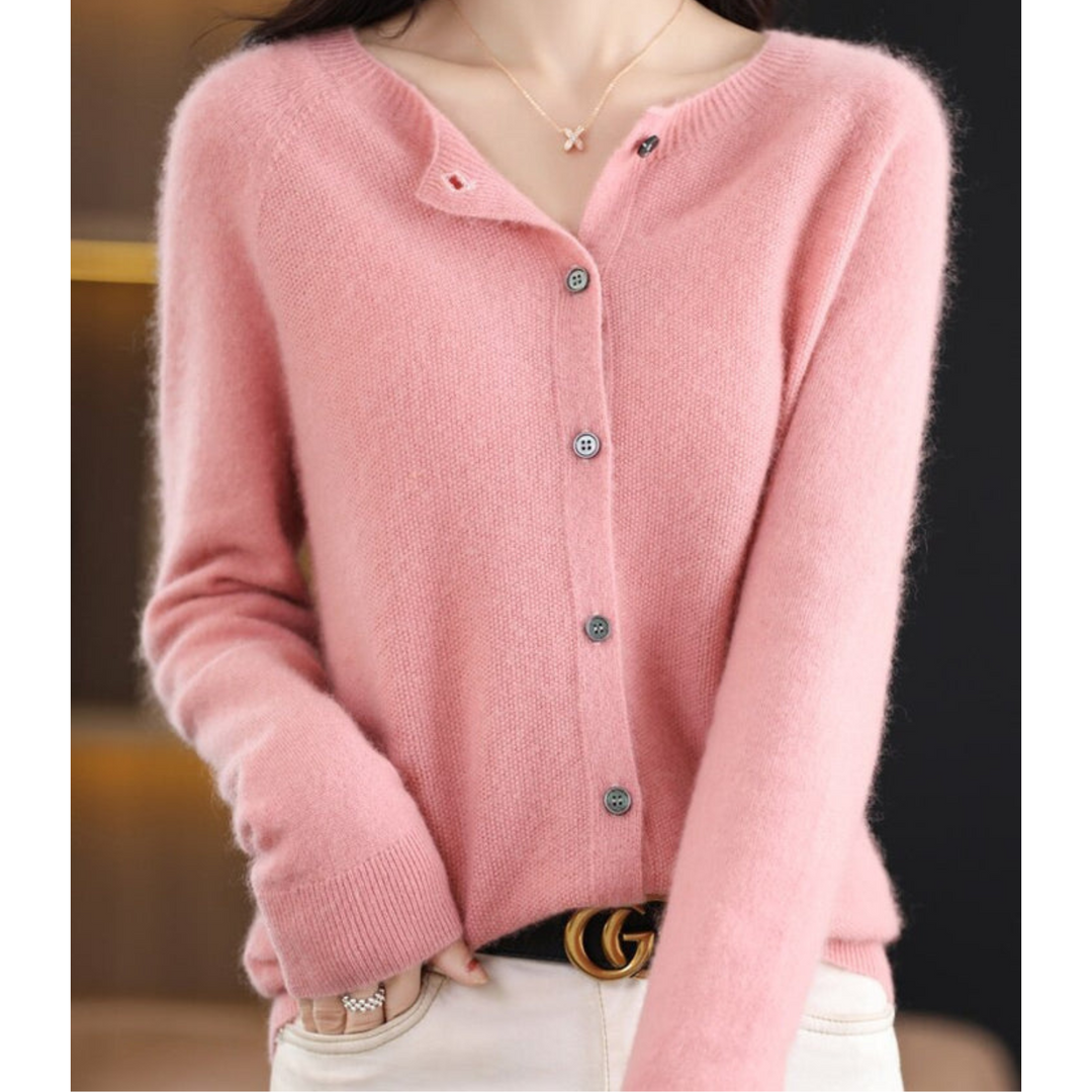 Madeline | Women's Timeless Button-Front Knit Cardigan