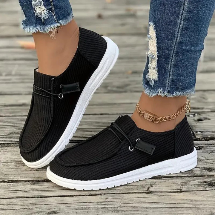 Vanna | Women's Casual Corduroy Slip-On Sneakers