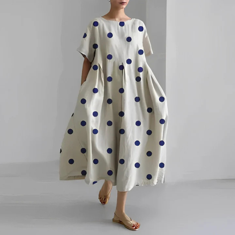 Dolly | Women's Loose Fit Floral Boho Midi Dress