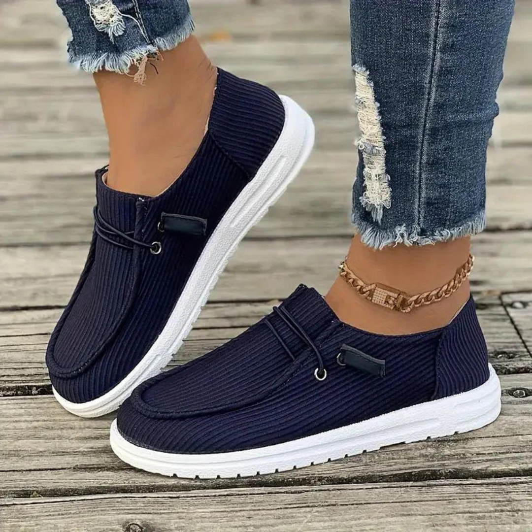 Vanna | Women's Casual Corduroy Slip-On Sneakers