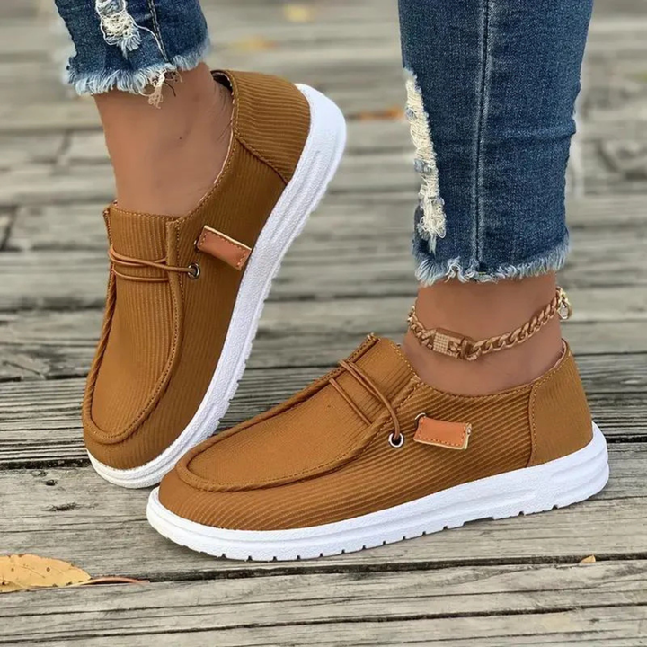 Vanna | Women's Casual Corduroy Slip-On Sneakers