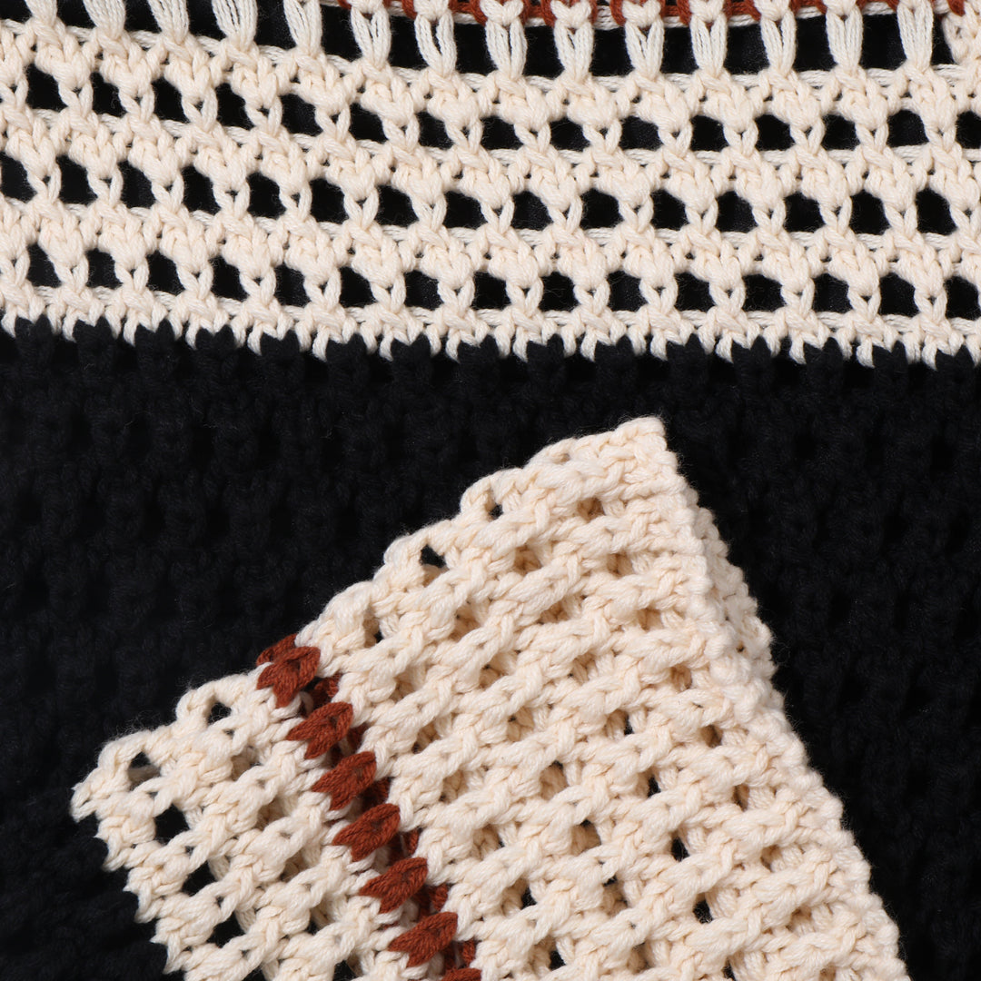 Cain | Men's Stylish Crochet Knit Beach Shorts