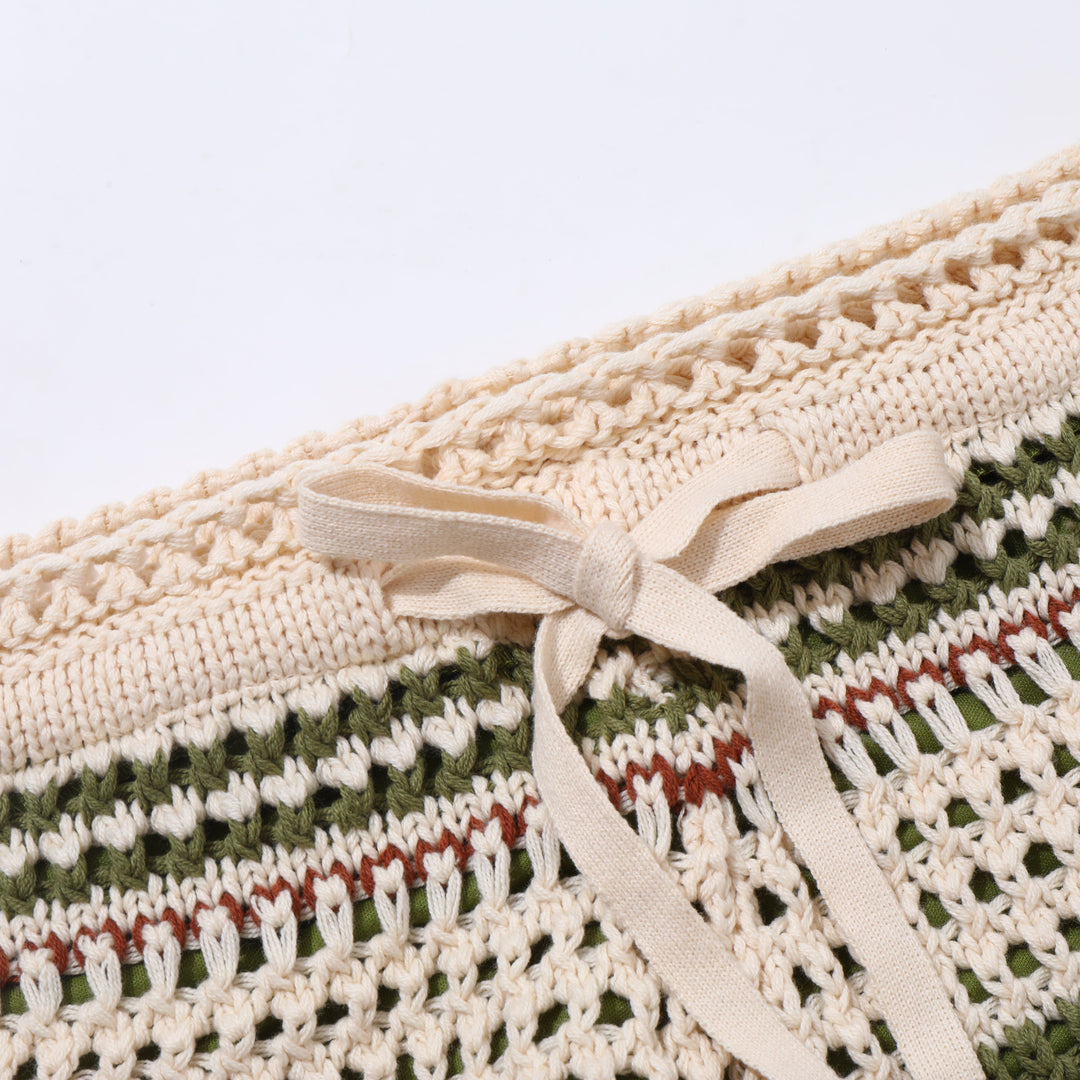 Cain | Men's Stylish Crochet Knit Beach Shorts