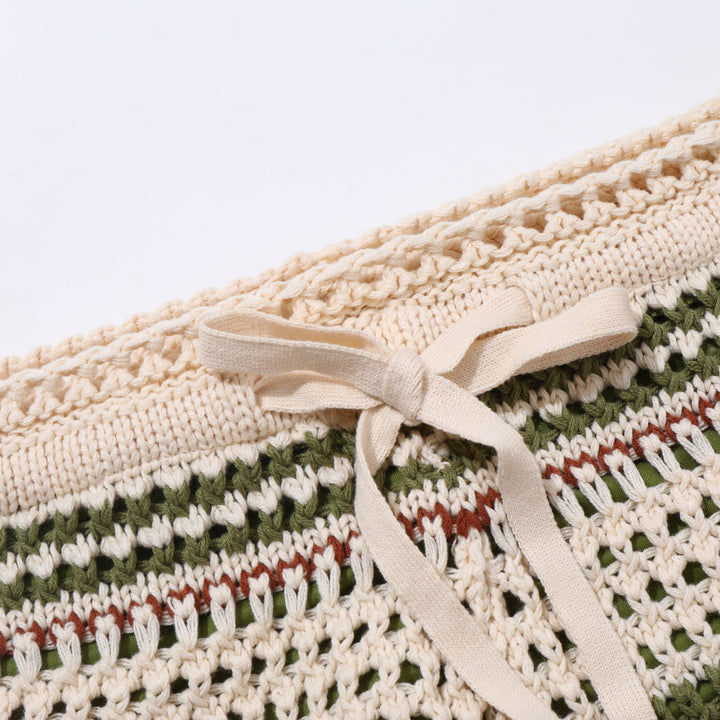 Cain | Men's Stylish Crochet Knit Beach Shorts