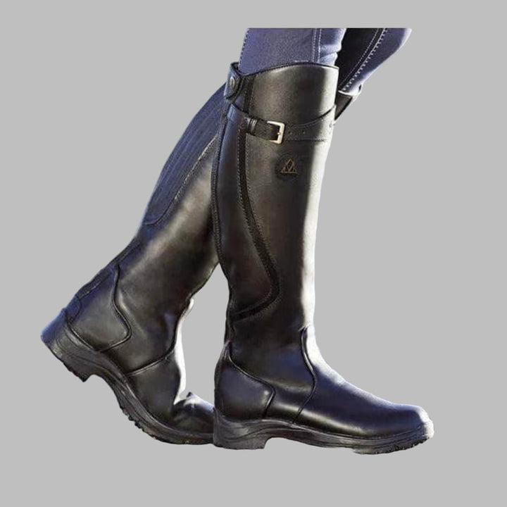 Riley | Women's Grip-Tread Leather Equestrian Boots