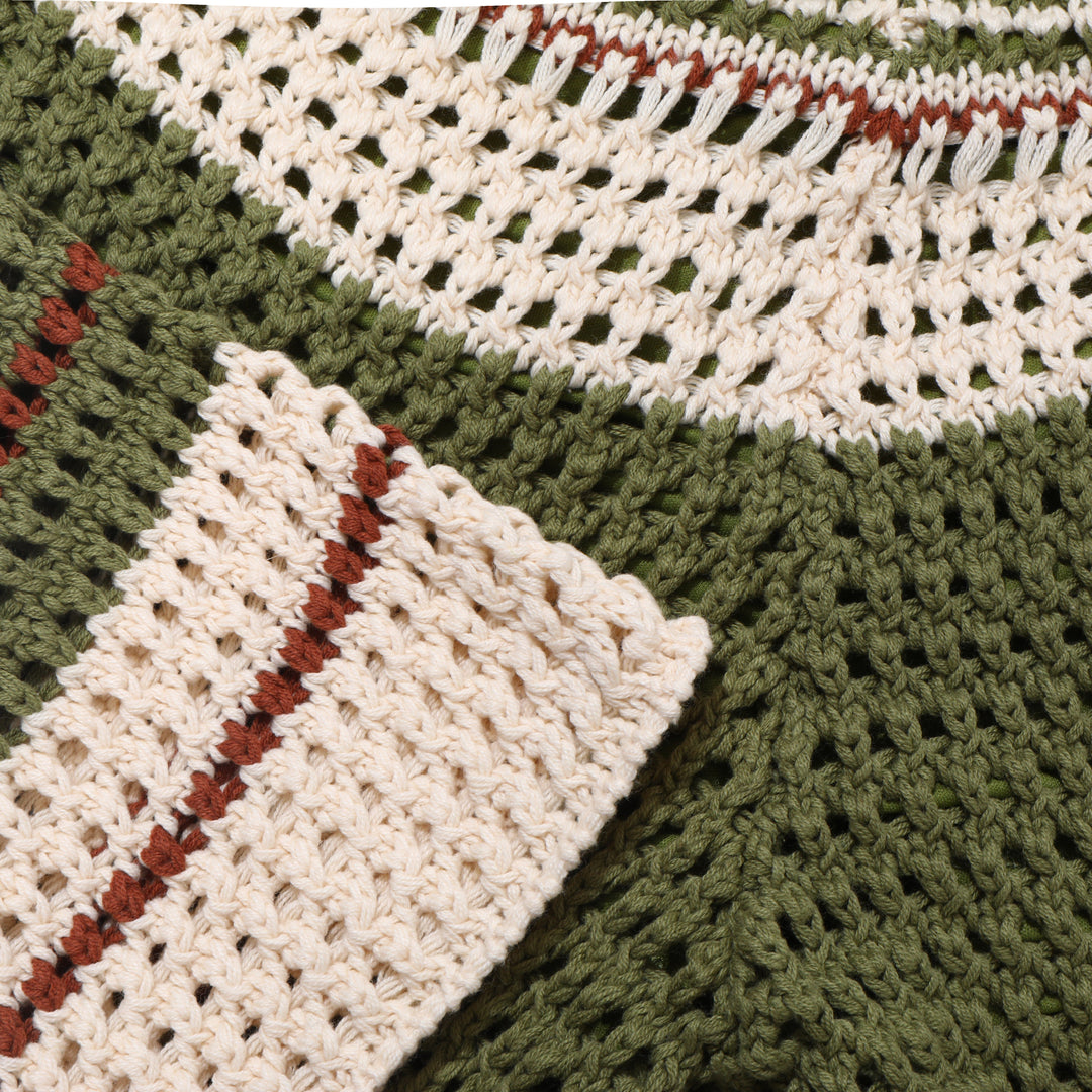 Cain | Men's Stylish Crochet Knit Beach Shorts