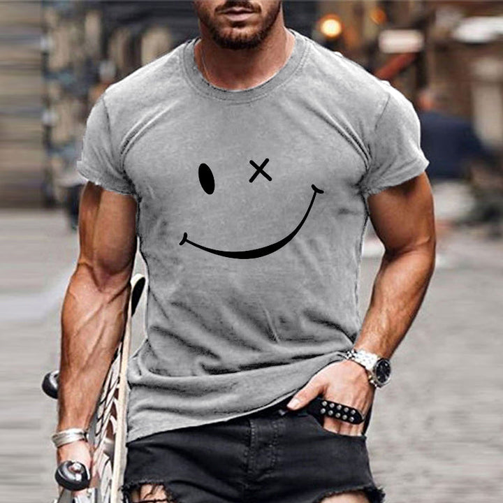 Skyler | Men's Trendy Quirky Smiley Cotton T-Shirt