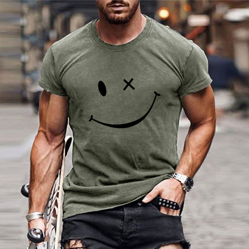 Skyler | Men's Trendy Quirky Smiley Cotton T-Shirt