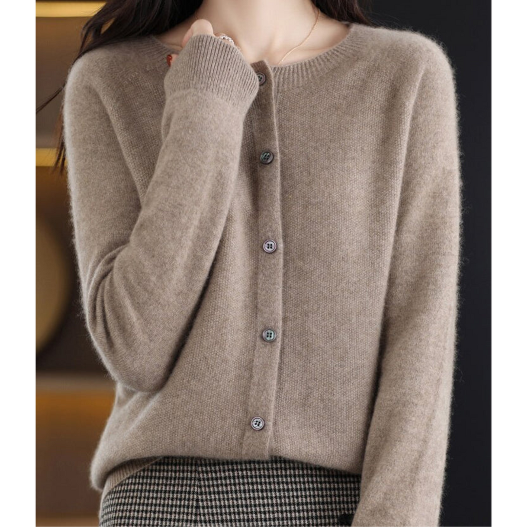 Madeline | Women's Timeless Button-Front Knit Cardigan