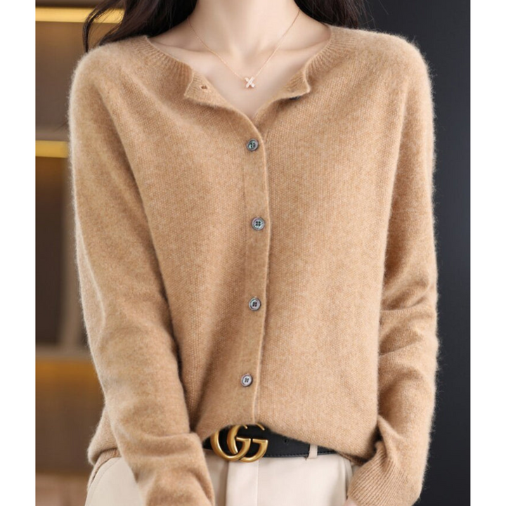 Madeline | Women's Timeless Button-Front Knit Cardigan
