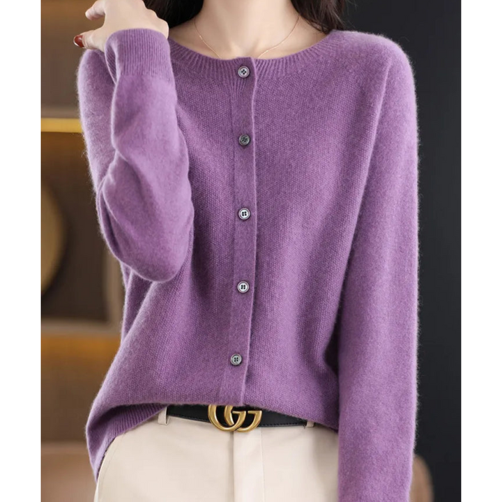Madeline | Women's Timeless Button-Front Knit Cardigan