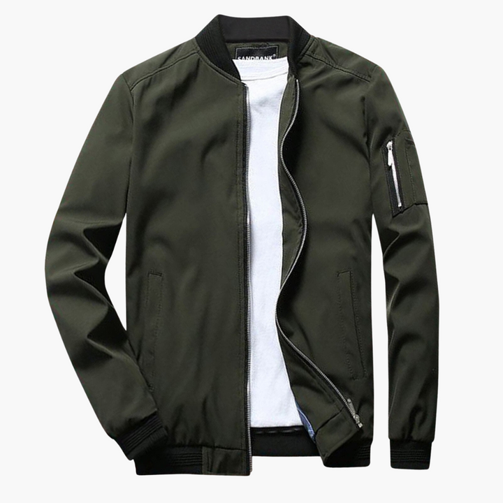 Ernest | Men's Slim Fit Bomber Jacket with Sleeve Pocket