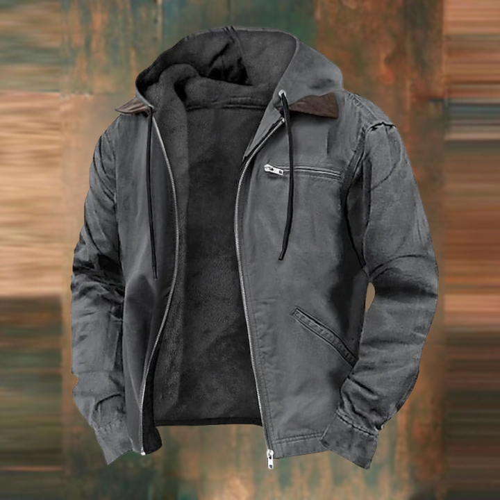 Dennis | Men's Rugged Hooded Bomber Jacket