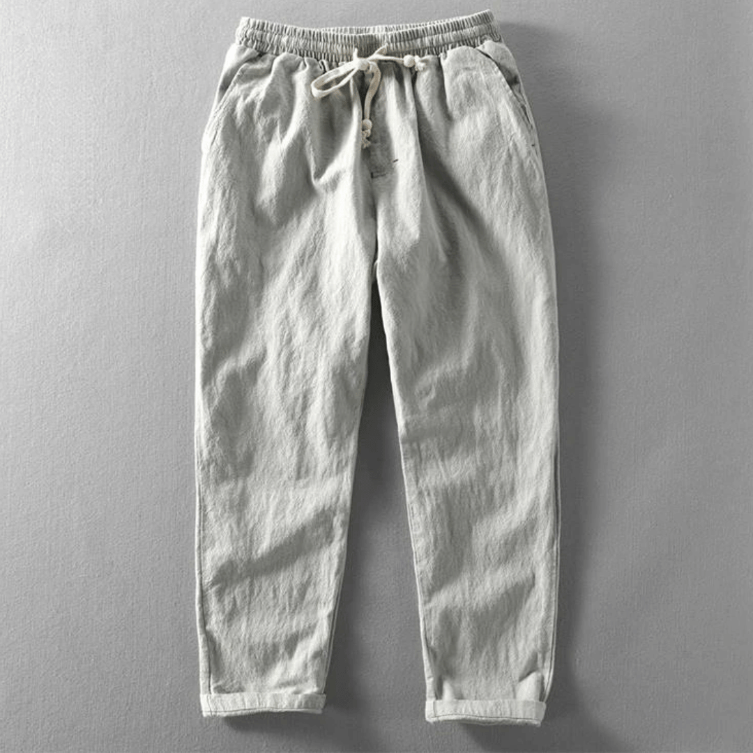 Thomas | Men's Casual Linen Drawstring Trousers