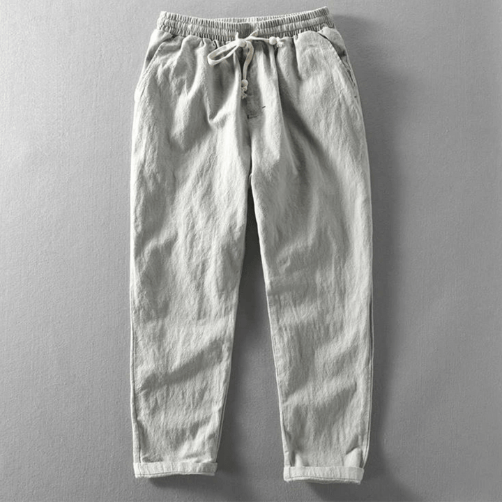 Thomas | Men's Casual Linen Drawstring Trousers