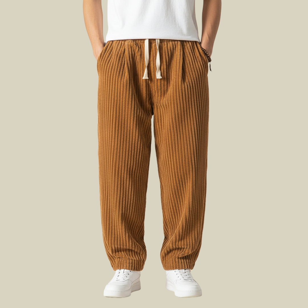 Nolan | Men's Casual Drawstring Corduroy Baggy Pants