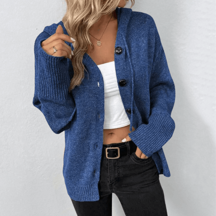 Maisie | Women's Cozy Cable-Knit Hooded Cardigan