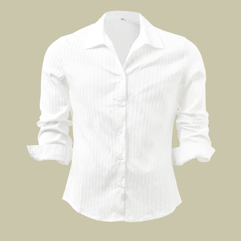Linus |  Men's Modern Ribbed Slim-Fit Linen Shirt