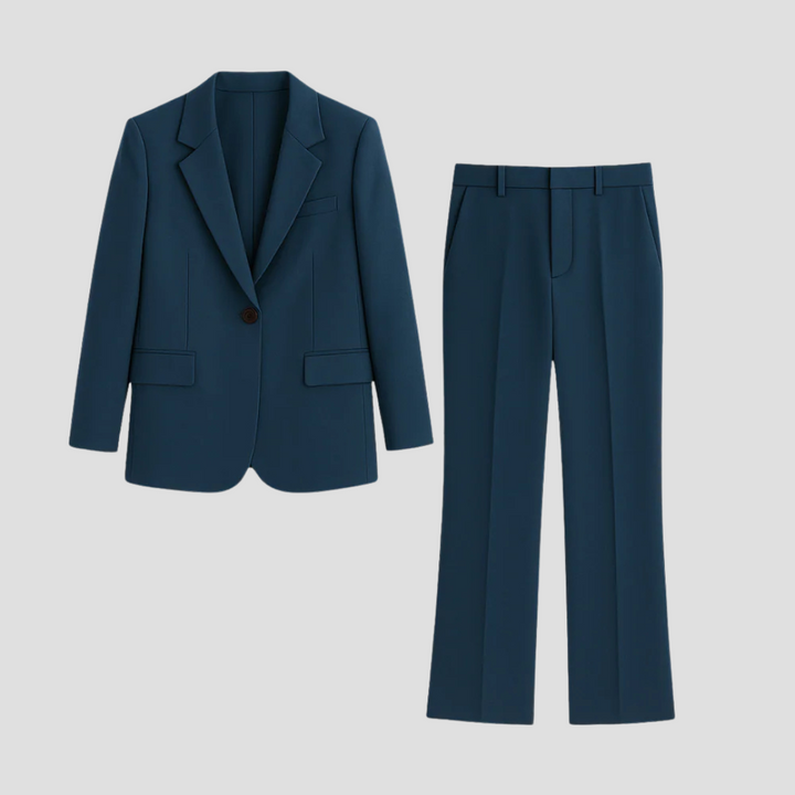 Alexandra | Women's Single-Breasted Tailored Pant Suit Set