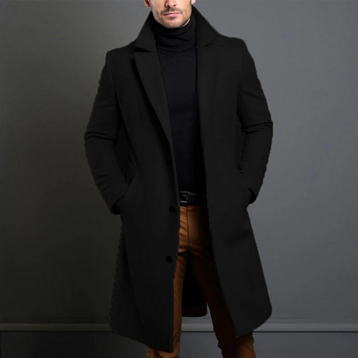 Arthur | Men's Double-Breasted Long Overcoat