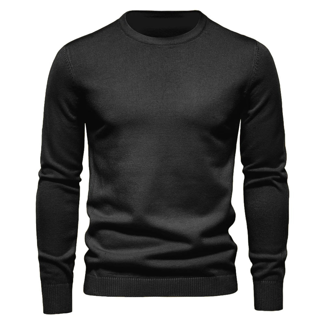 Logan | Men's Classic Ribbed Crewneck Sweater
