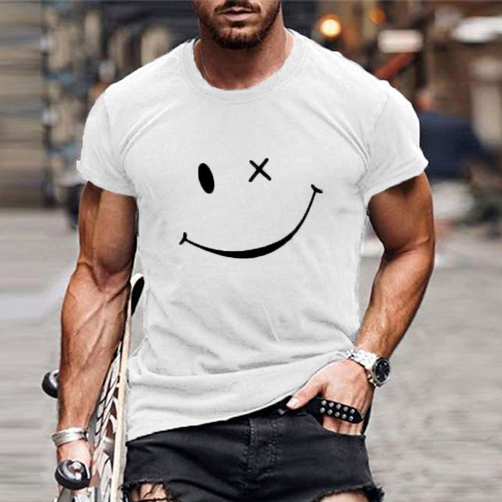 Skyler | Men's Trendy Quirky Smiley Cotton T-Shirt