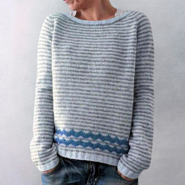 Holly | Women's Graphic Print Pullover Sweater