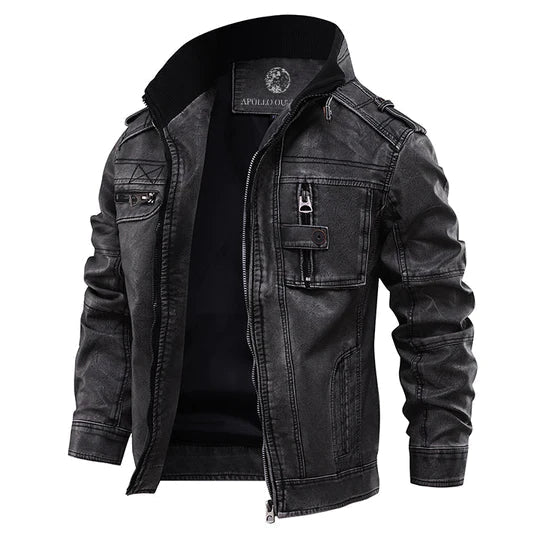 Randall | Men's Vintage Leather Biker Jacket
