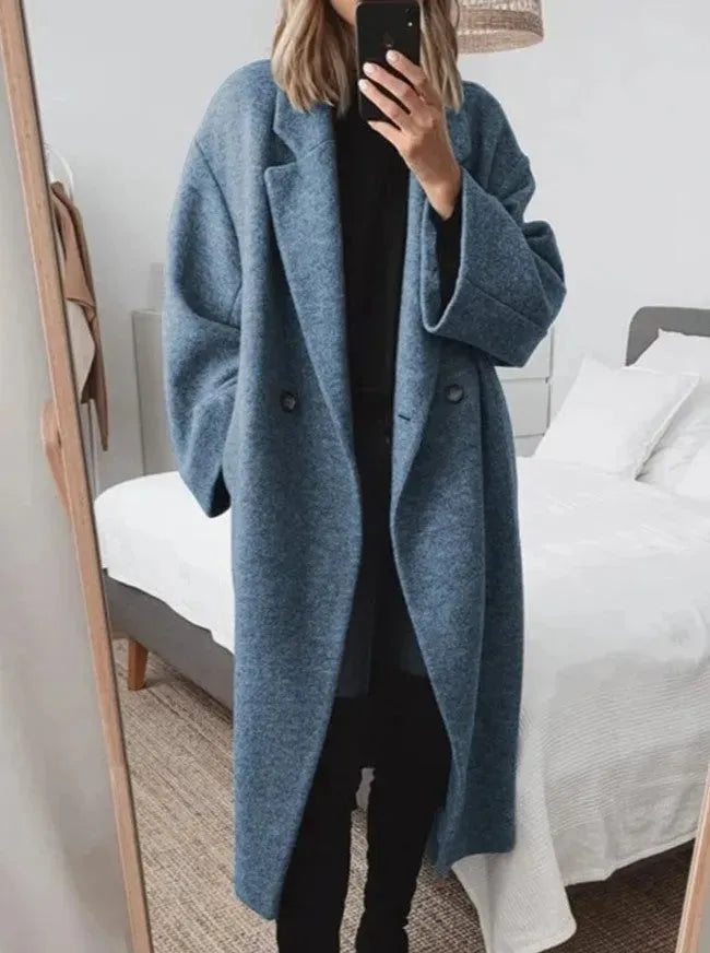 Vivian | Women's Oversized Double-Breasted Wool Coat