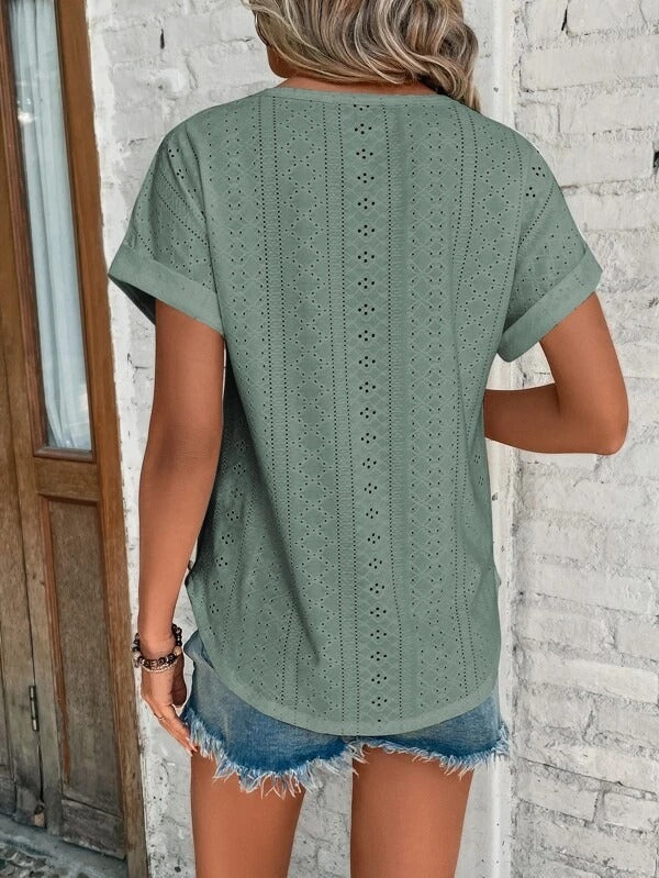 Summer | Women's Casual Fit Short Sleeve Summer Blouse