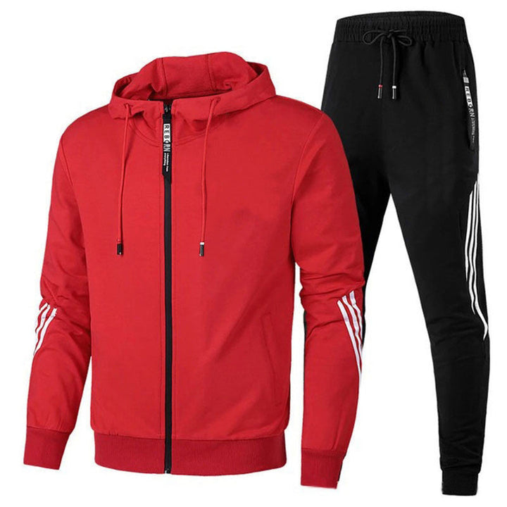 Albert | Men's Cozy Striped Hoodie & Jogger Winter Set