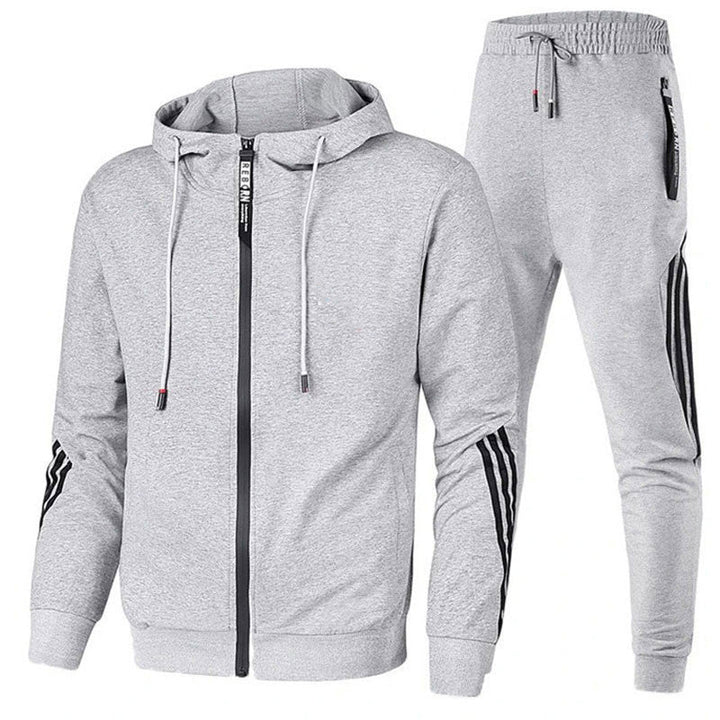 Albert | Men's Cozy Striped Hoodie & Jogger Winter Set