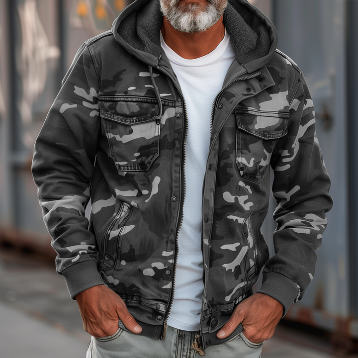 Drake | Men's Hooded Camouflage Cargo Jacket