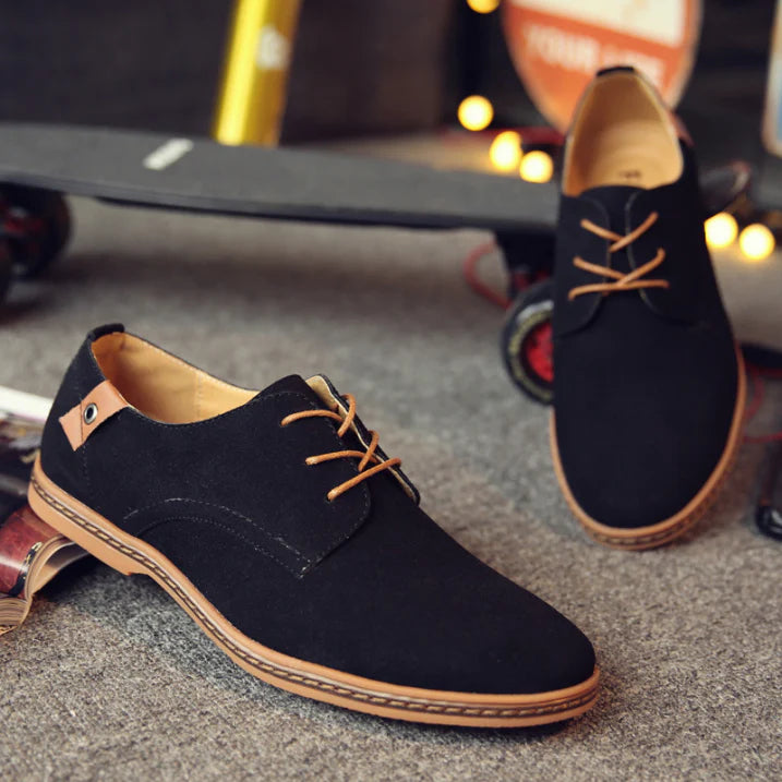 Isaac | Men's Classic Suede Oxford Dress Shoes