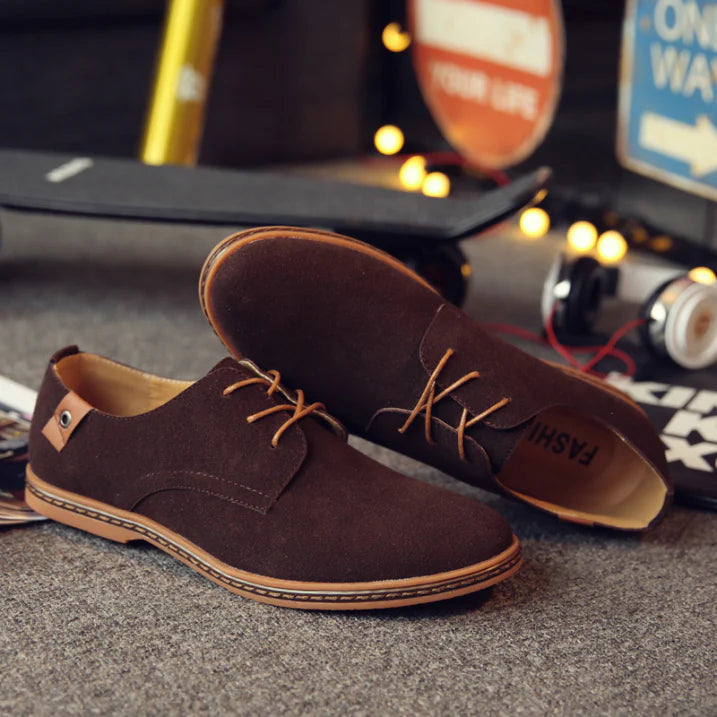 Isaac | Men's Classic Suede Oxford Dress Shoes