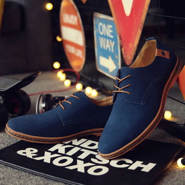Isaac | Men's Classic Suede Oxford Dress Shoes