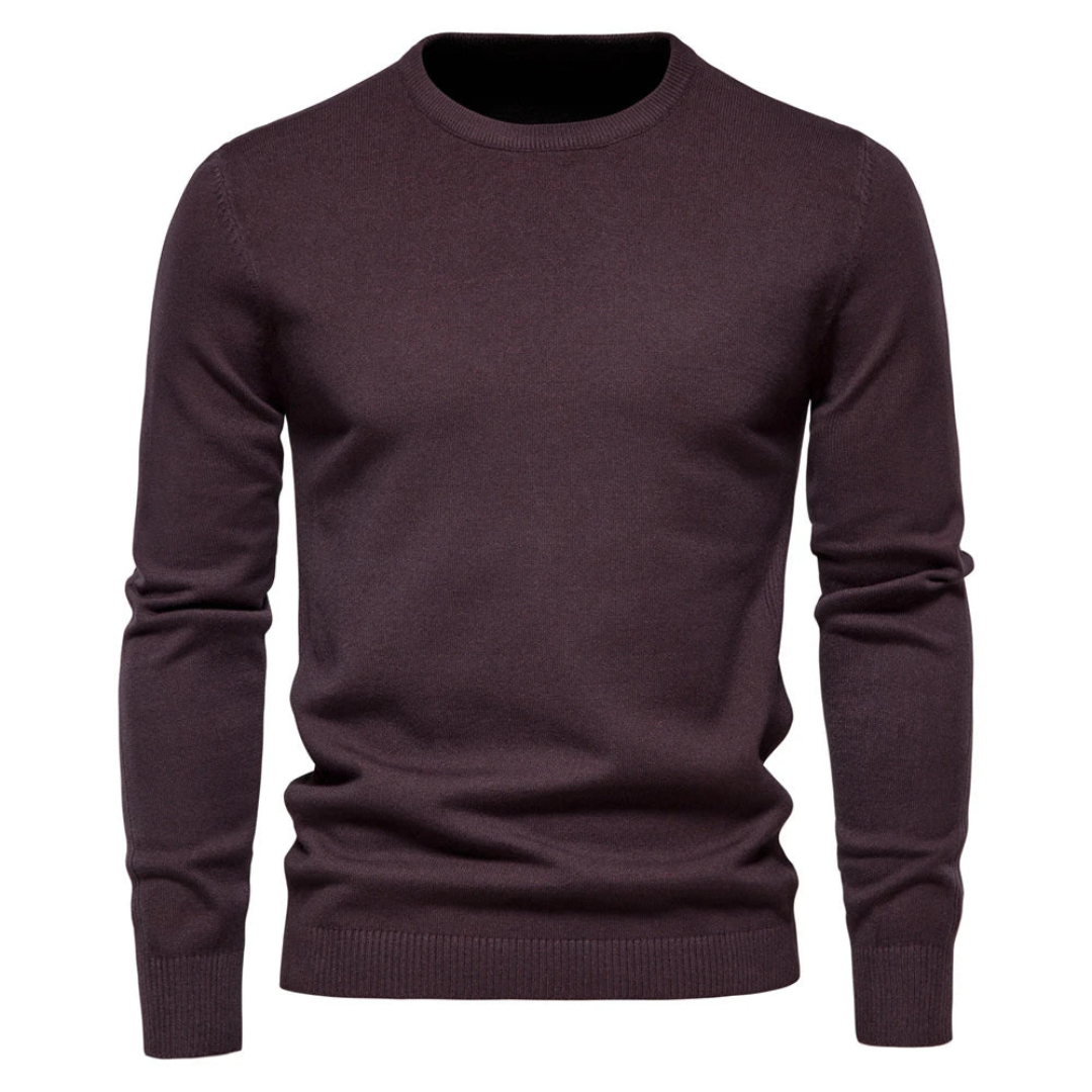 Logan | Men's Classic Ribbed Crewneck Sweater