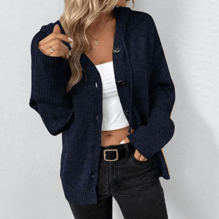 Maisie | Women's Cozy Cable-Knit Hooded Cardigan