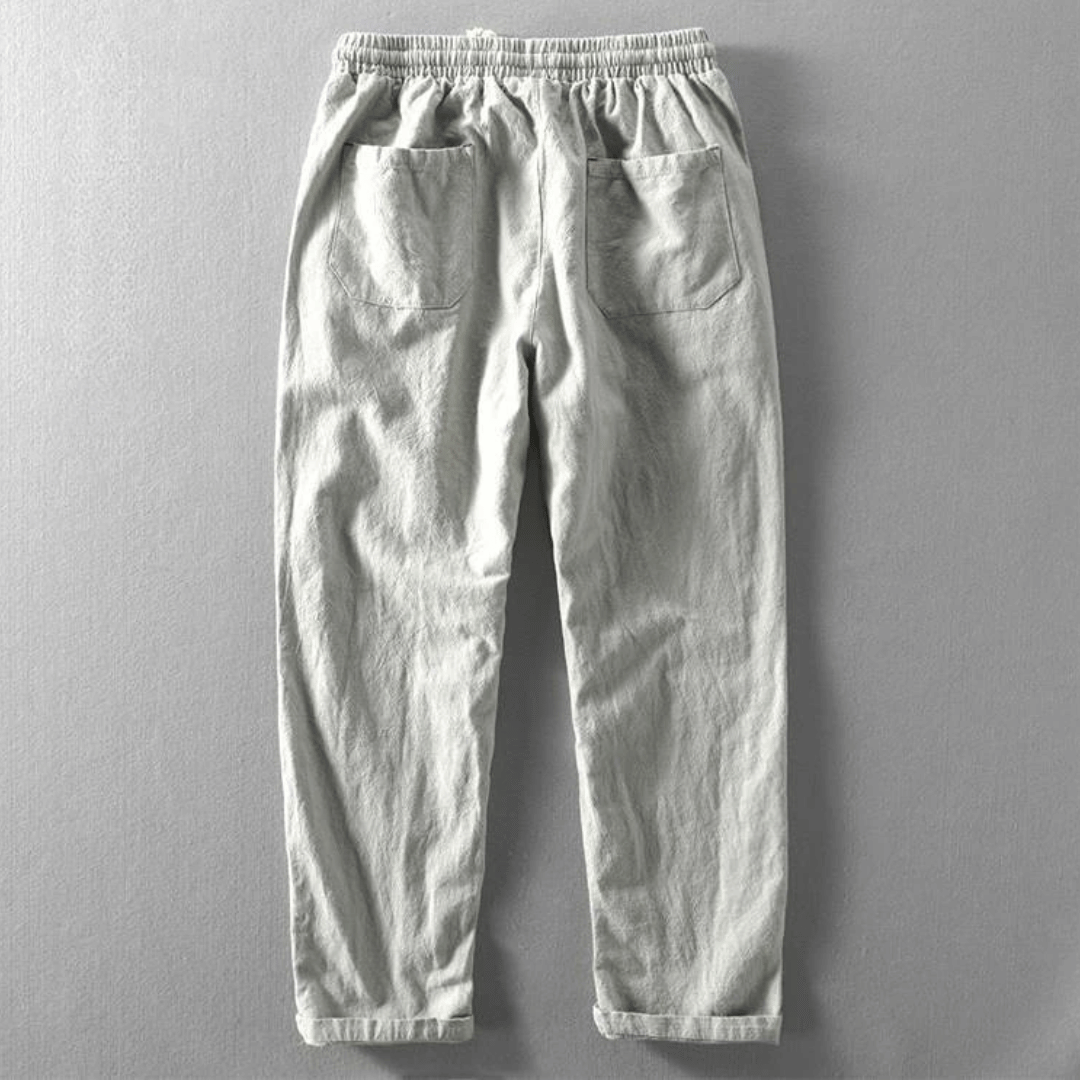 Thomas | Men's Casual Linen Drawstring Trousers