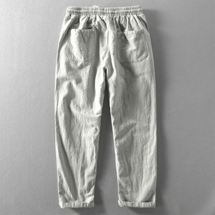 Thomas | Men's Casual Linen Drawstring Trousers