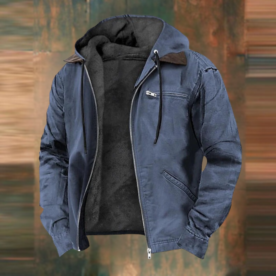 Dennis | Men's Rugged Hooded Bomber Jacket
