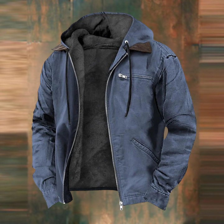 Dennis | Men's Rugged Hooded Bomber Jacket