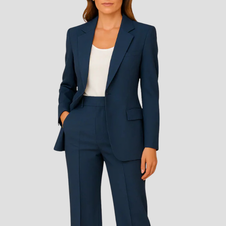 Alexandra | Women's Single-Breasted Tailored Pant Suit Set
