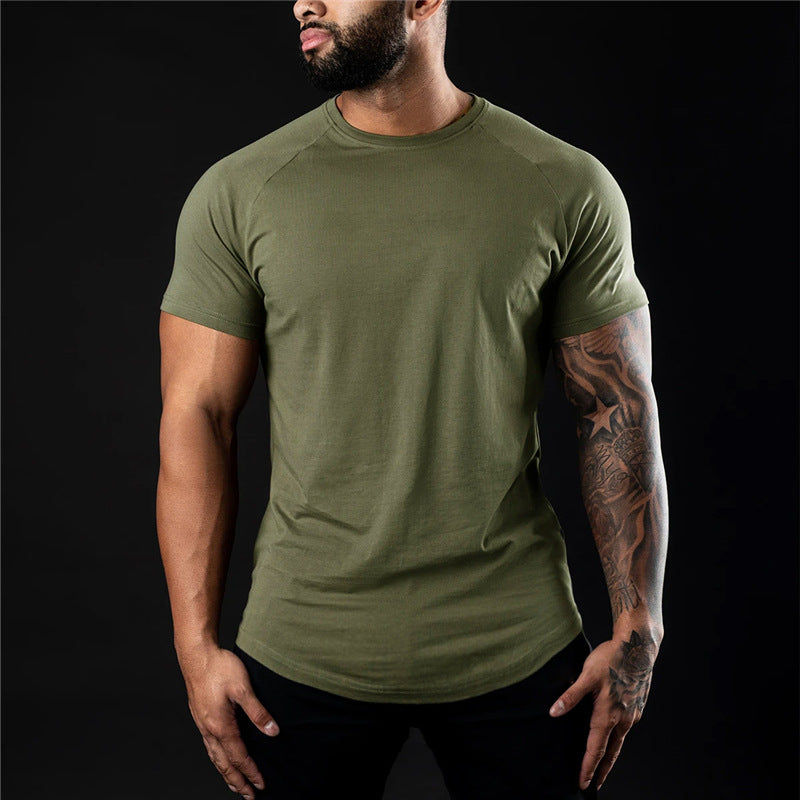 Cillian | Men’s Slim Fit Crew Neck T-Shirt with Raglan Sleeves
