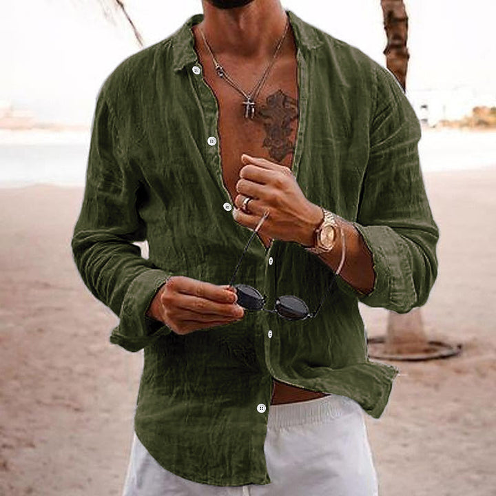 Chase | Men's Casual Summer Button-Up Linen Shirt